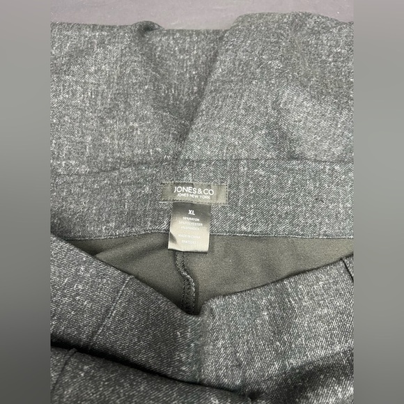 Jones & Co dark gray wide leg pants, XL, worn once, really beautiful and elegant - Picture 6 of 6
